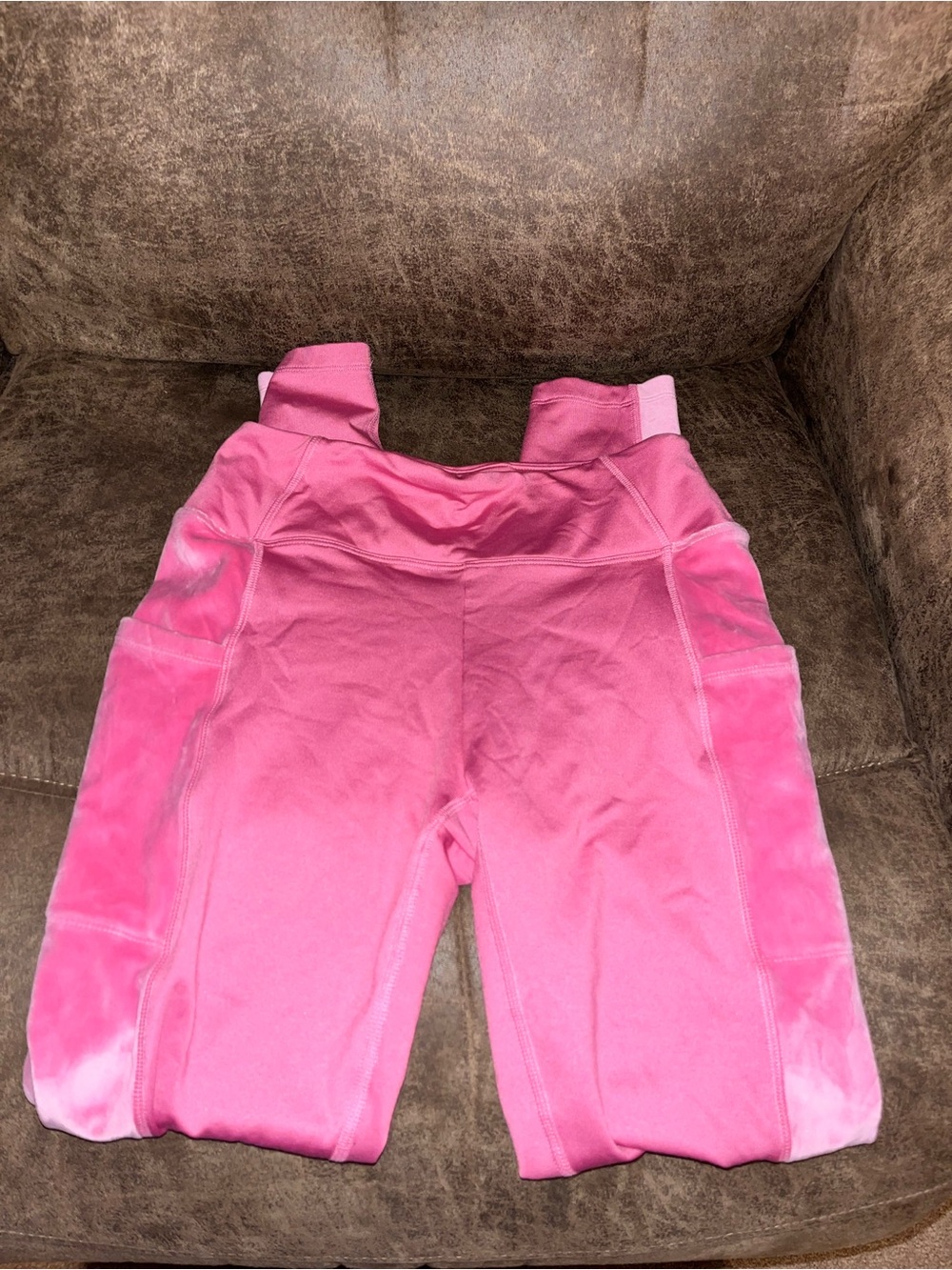 PINK Victoria's Secret Hot Pink Active Leggings with Side Pockets